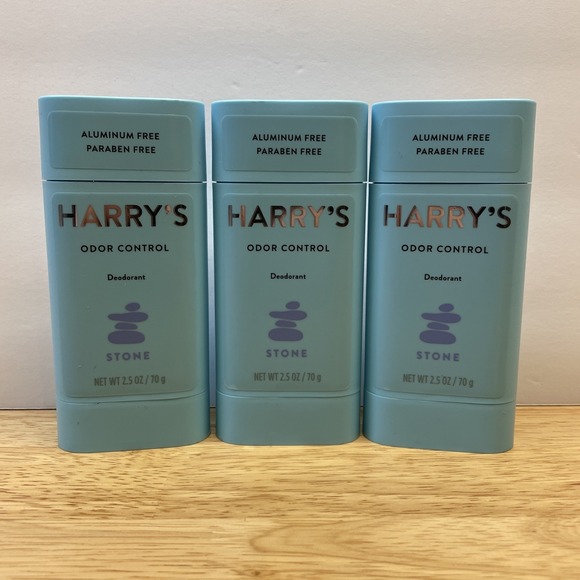 Harry's of London Other - NEW! Harry's Odor Control Deodorant Stone Set of 3 Aluminum Paraben Free 2.5 Oz